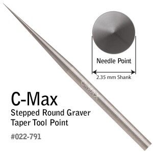 C-Max Carbide Tools Stepped Round GRS Gravers