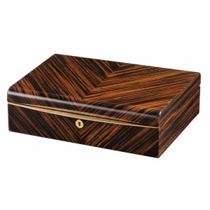 10-Cushion Watch Cases in Gold Rosewood, 11.25" L x 10" W