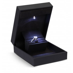 "Lumina Moderna" Ring Slot Box in Matte Colors