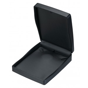 "Dusk" Necklace Box in Brushed Black Leatherette