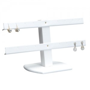 8-Pair Double-Tier Earring Stands, 10.25" W x 7" H