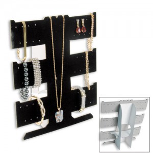 3-Level Multi-Function Jewelry Combination Easels, 9" W x 10" H
