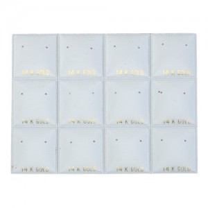 Puffed Display Cards for 12 Pairs Stud Earrings (Pk/200), 4" L x 3" W