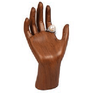 Hand Forms in Vintage Wood, 3.38" L x 6.25" W