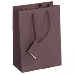Tote-Style Gift Bags in Matte Taupe