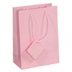 Tote-Style Gift Bags in Matte Rose-Pink