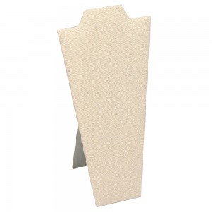 Easel-Back Neck Form Displays in Linen, 4.25" W x 8.88" H