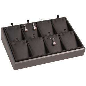 8-Pair Angled Earring or Pendant Display Trays, 9" L x 6" W