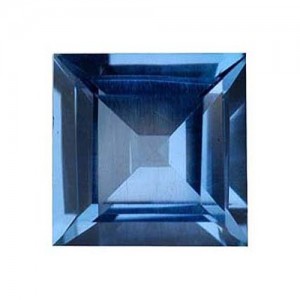 Square Synthetic Blue Zircon