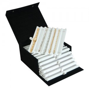 42-Bracelet Storage Boxes w/6 Pads, 7.5" L x 9.5" W