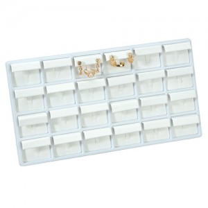24-Pair Earring + Ring Set Inserts for Full-Size Utility Trays, 14.13" L x 7.63" W