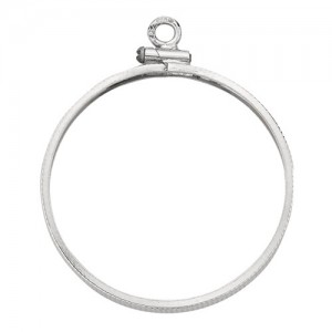 Sterling Silver Coin Bezel w/ Coin Edges