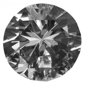 Diamond-Shaped Clear Glass Crystals