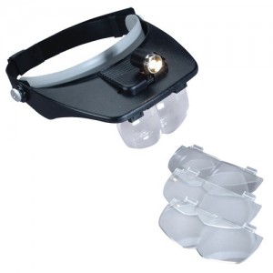 Visor With 3 Lens And Light