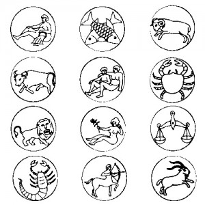 Set Of 12 Zodiac Signs