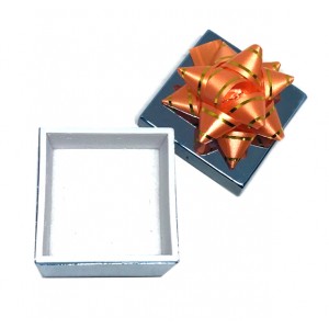Ribbon Collection Metallic Ring Slot Box in Various Shapes & Colors