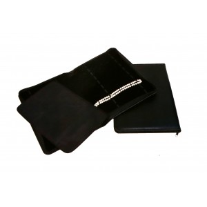 Travel Folders for Jewelry in Black Leatherette, 10 x 14 in.