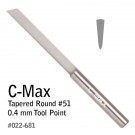 GRS 022-719 C-Max Carbide Graver Parallel Flat #45 2.0 MM