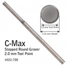 GRS 022-788 C-Max Carbide Round Step Graver 2.0 MM