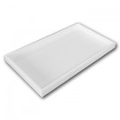 1" High Plastic Tray - White