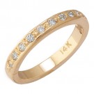 14k Yellow Gold Diamond Toe Ring
