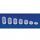7-Piece Set of Frosted Acrylic Ring Columns, 0.75" L x 0.75" W x 0.38 - 1.75" H