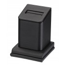 Square Couture Ring Columns in Carbon Black, 2" L x 2.5" H