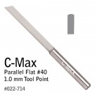 GRS 022-714 C-Max Carbide Graver Parallel Flat #40 1.0 MM