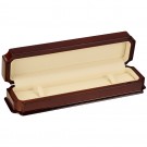 "Napa" Bracelet Box in Mahogany & Ivory Nabuka