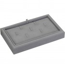 7-Clip Stackable Ring Trays in Gainsboro, 9" L x 5.5" W