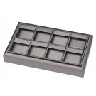 8-Pair Stackable Drop Earring Trays in Palladium, 9" L x 5.5" W