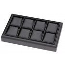 8-Pair Stackable Earring or Pendant Trays in Carbon Black, 9" L x 5.5" W