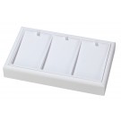 3-Compartment Stackable Pendant Trays in Vienna White, 9" L x 5.5" W