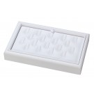 18-Clip Stackable Ring Trays in Vienna White, 9" L x 5.5" W