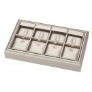 8-Compartment Stackable Combination  Trays in Paradiso, 9" L x 5.5" W