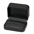 "Vogue" Double (2) Ring Box in Brushed Carbon Black
