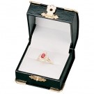 "Diana" Ring Slot Box in Onyx & Pearl