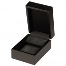 "Moderna" Drop Earring Box in Piano Black & Charcoal Gray
