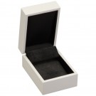 "Moderna" Drop Earring Box in Piano White & Charcoal Gray