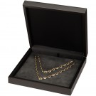 "Moderna" Necklace Box in Piano Black & Charcoal Gray