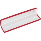 "Velour Value" Medium Bracelet Box in Red Velvet
