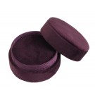 "Blush" Earring/Pendant Box in Plum Purple Velvet