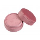 "Blush" Earring/Pendant Box in Blush Pink Velvet