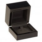 "Rodeo" Ring Clip Box in Black Wood Grain & Onyx Nabuka