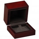 "Rodeo" Ring Clip Box in Mahogany & Onyx Nabuka