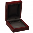 "Rodeo" Small Necklace Box in Mahogany & Onyx Nabuka