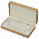 "Mega" Medium Necklace Box in Buff Nabuka