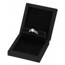 "Stealth" Proposal Ring Slot Box in Matte Black