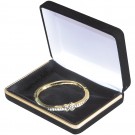 "Savannah" Jewelry Gift Box in Black Velvet