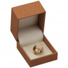 "Safari" Ring Clip Box in Cocoa Nabuka